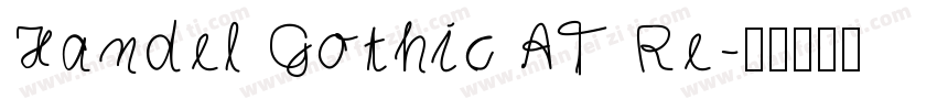 Handel Gothic AT Re字体转换